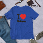 I Love Nikon Camerarigz Short-Sleeve Unisex T-Shirt