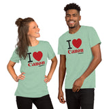 I Love Canon Camerarigz Short-Sleeve Unisex T-Shirt