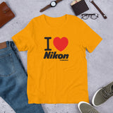 I Love Nikon Camerarigz Short-Sleeve Unisex T-Shirt