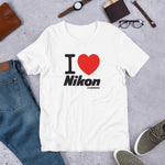 I Love Nikon Camerarigz Short-Sleeve Unisex T-Shirt