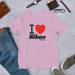 I Love Nikon Camerarigz Short-Sleeve Unisex T-Shirt