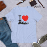 I Love Nikon Camerarigz Short-Sleeve Unisex T-Shirt